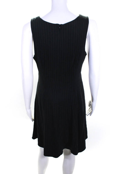 Drew Women's Sleeveless A Line Striped Colette Dress Black Size M