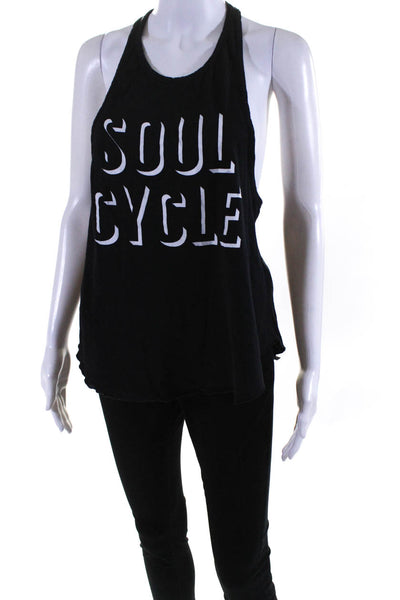 Soul Cycle Women's Scoop Neck Racerback Tank Top Black Size XS