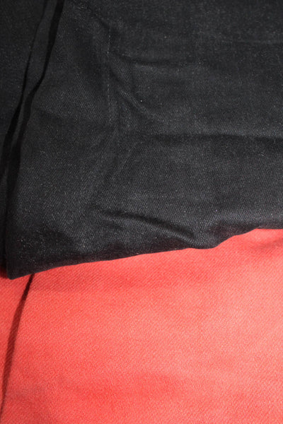 Current/Elliott Zara Woman Low-Rise Skinny Jeans Pants Red Black Size 23 2 Lot 2