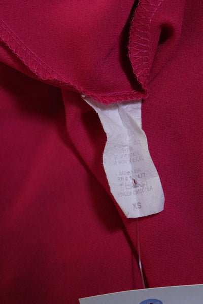 DRA Womens Sleeveless Cut Out Maxi Dress Fuchsia Pink Size Extra Small