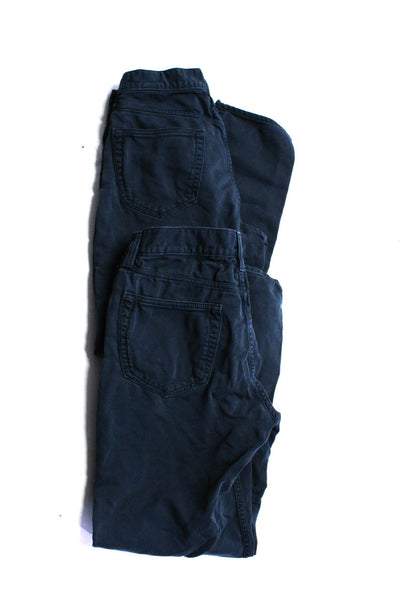 Banana Republic Mens Cotton Buttoned Zip Straight Leg Pants Blue Size 31 Lot 2