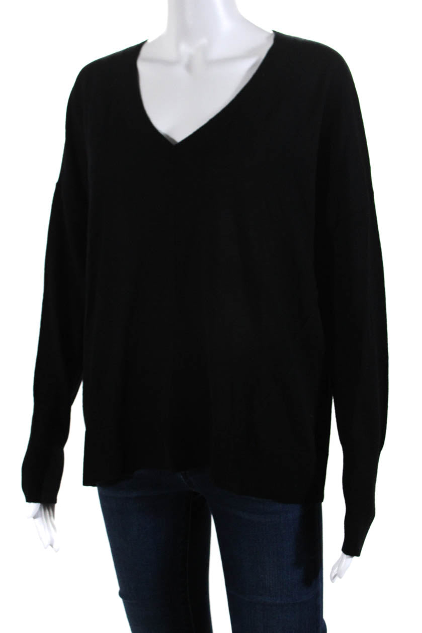 Banana Republic Womens 100% Merino Wool V Neck Pullover Sweater Black -  Shop Linda's Stuff