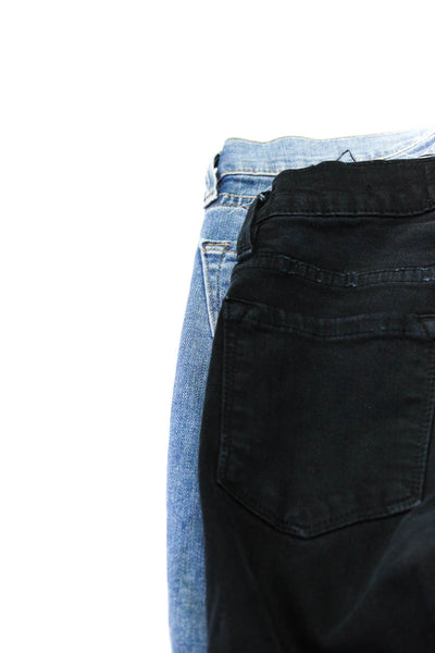 Frame Denim Womens Zipper Fly Mid Rise Ankle Skinny Jeans Blue Size 25 26 Lot 2