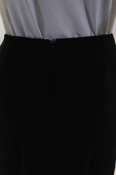 Elie Tahari Women's Lined Knee Length Pencil Skirt Black Size 8