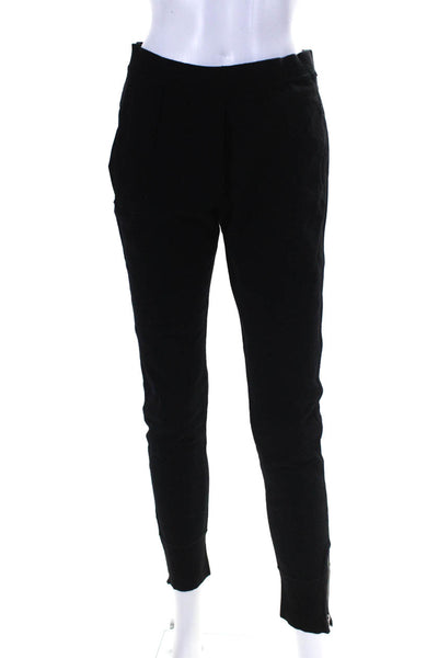 Etoile Isabel Marant Womens Elastic Waistband Zipper Jogger Pants Black Small