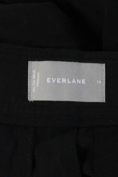Everlane Womens The Tencel™ Way High® Taper Pant  Black Size 14