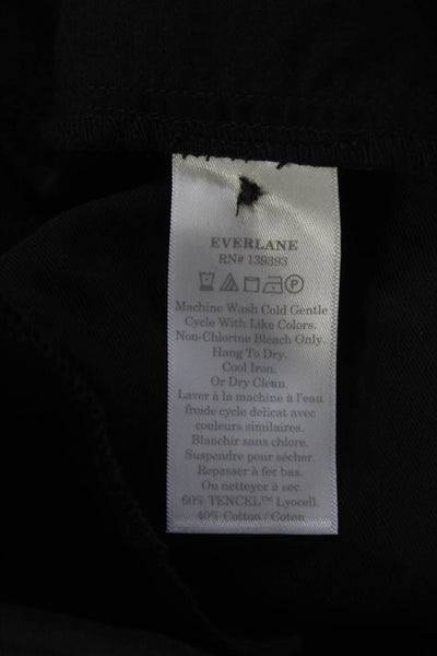 Everlane Womens The Tencel™ Way High® Taper Pant  Black Size 14
