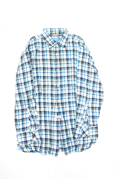 Zachary Prell Shirt By Shirt Mens Blue Floral Button Down Shirt Size M lot 2