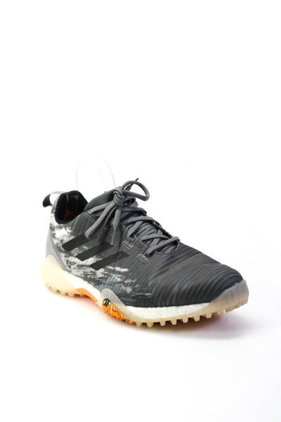 Adidas Men's Textured Low Top Activewear Sneakers Gray Size 9.5