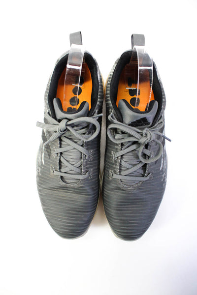 Adidas Men's Textured Low Top Activewear Sneakers Gray Size 9.5