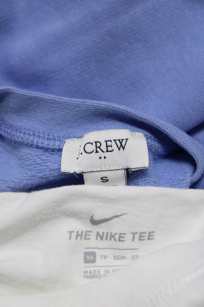 Nike J Crew Women's Graphic Print Short Sleeve T-shirt White Size XS S, Lot 2