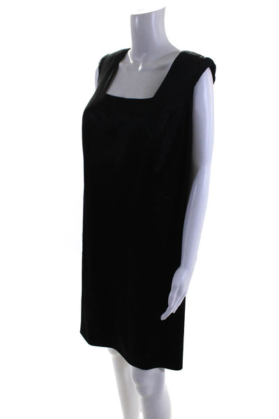 Rhonda Baum Couture Womens Sleeveless Square Neck A-Line Dress Black Size 14