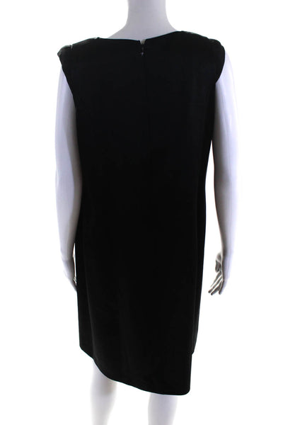 Rhonda Baum Couture Womens Sleeveless Square Neck A-Line Dress Black Size 14