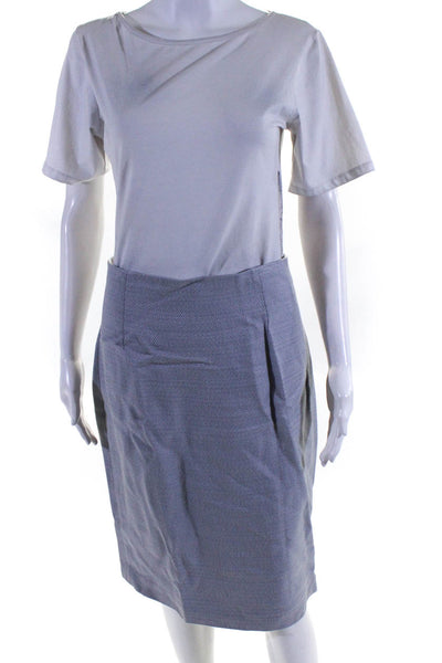 L.K. Bennett Women's High Waist Lined Pencil Skirt Gray Size 8