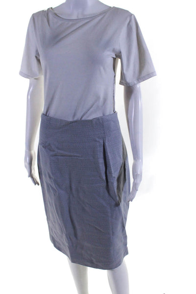 L.K. Bennett Women's High Waist Lined Pencil Skirt Gray Size 8