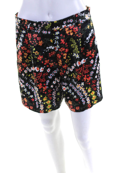 ATM Anthony Thomas Melillo Women's Floral Print Pleated Shorts Multicolor Size 8