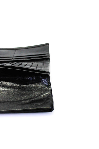 Brighton Womens Leather Silver Tone Wallet Black
