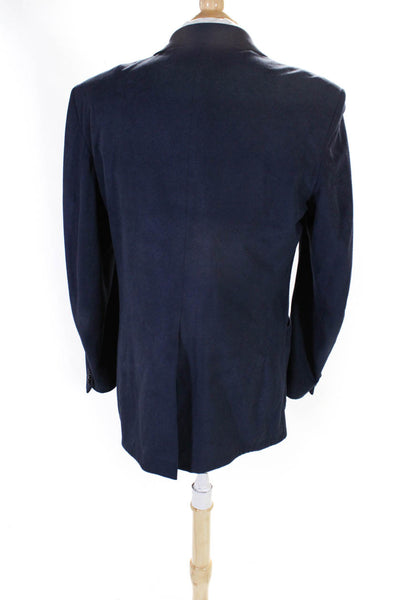Farah Mens Blue Two Button Long Sleeve Blazer Jacket Size 44L