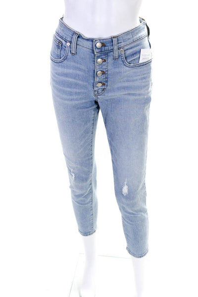 Madewell Women's High Rise Skinny Jeans Light Blue Size 27