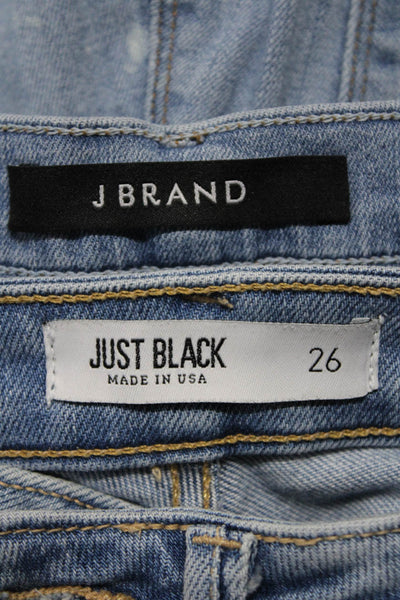 J Brand Just Black Women's Skinny Jeans Blue Size 26 29 Lot 2