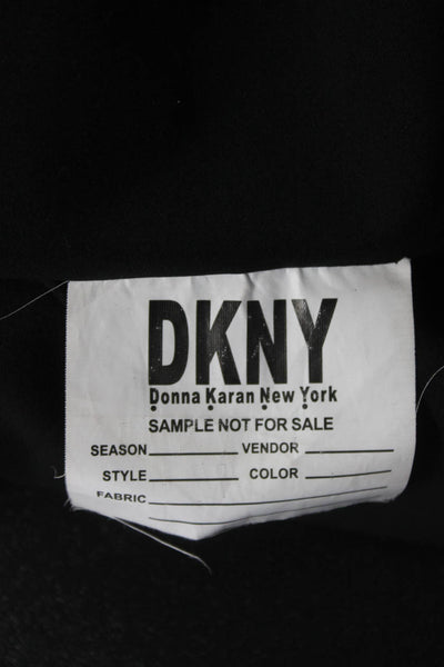 DKNY Womens Black Beaded Embroidered Printed Lined A-Line Skirt Size 6