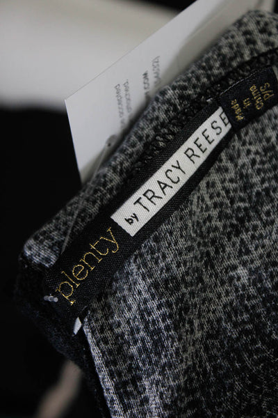 Plenty by Tracy Reese Womens Tie Dye Scoop Neck Long Sleeve Dress Black Size PS