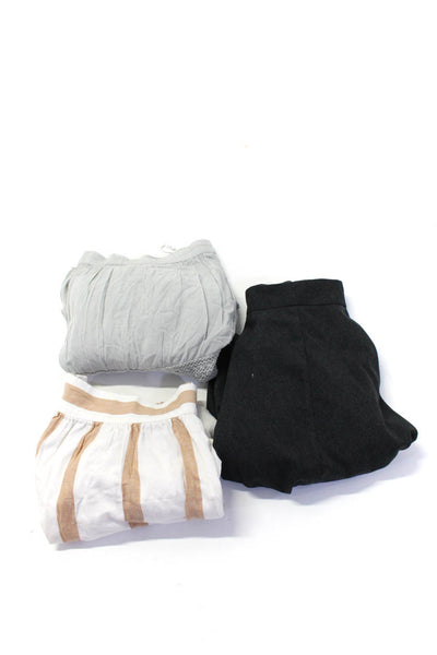 Madewell Dot & Line Sim & Sam Womens Skirts White Blue Black Size M 20 S Lot 3