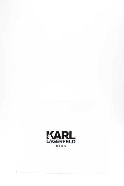 Karl Lagerfeld Kids Childrens Girls Drawstring Puffer Ankle Boots Black Size 6