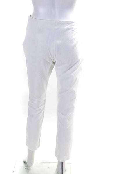 Elie Tahari Women's Zip Closure Straight Leg Dress Pant White Size 6