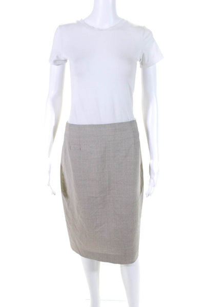 M.M. Lafleur Women's Knee Length Wool Pencil Skirt Gray Size 6