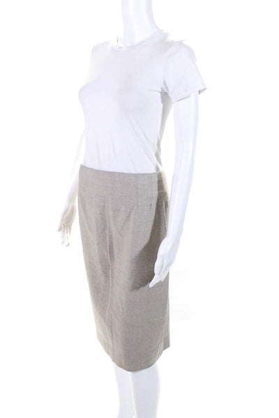 M.M. Lafleur Women's Knee Length Wool Pencil Skirt Gray Size 6