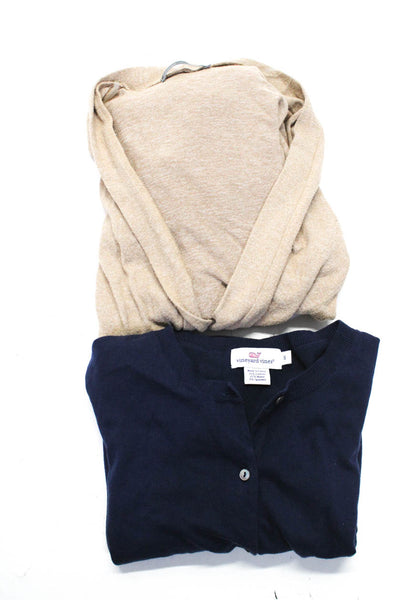 Vineyard Vines Cherish Women's Knit Cardigan Sweaters Navy Beige Size S Lot 2