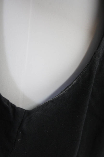 Theory Womens Draped Cowl Neck Sleeveless Sheath Dress Black Size 6