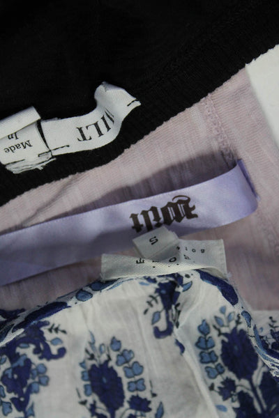 Wilt Soft Joie Women's T-Shirts Floral Blouse Black Pink Blue Size S M L Lot 3