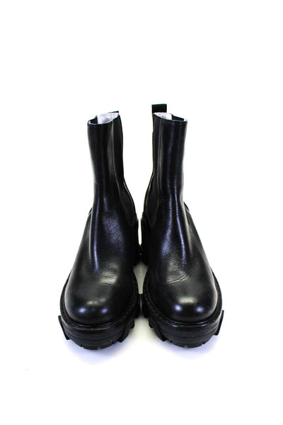 Rag & Bone Women's Leather Platform Block Heel Chelsea Boots Black Size 8