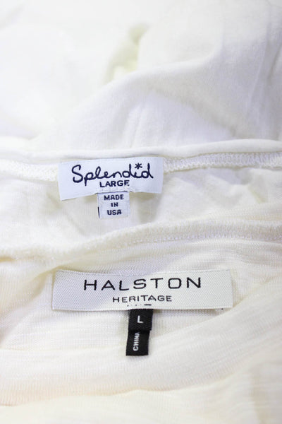 Haute Hippie Splendid Halston Heritage Womens Pullover Tops Black Size L Lot 3