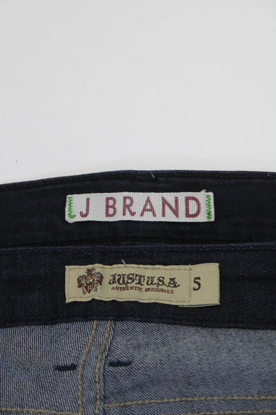 J Brand Just USA Women's Maternity Skinny Jeans Dark Blue Size 24 Lot 2