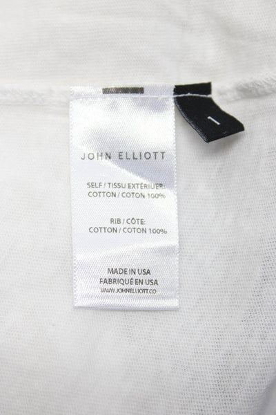 John Elliott Intermix Womens Short Sleeved T Shirts White Black Size 1 4 S Lot 3