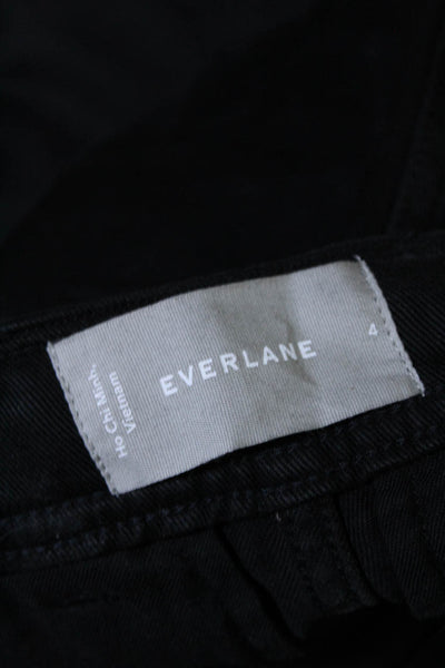 Everlane Womens High Rise Slim Leg Casual Pants Black Size 4