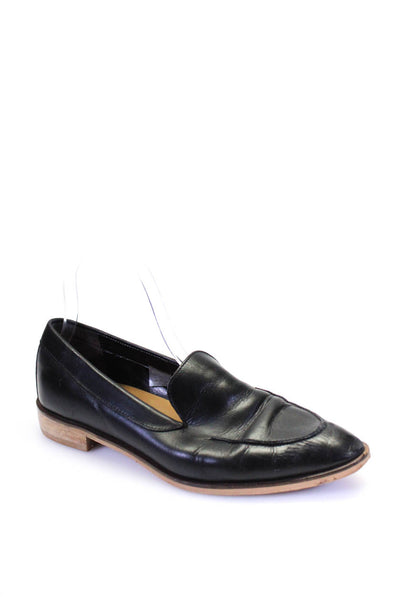 Everlane Womens Leather Slide On Casual Loafers Black Size 9.5