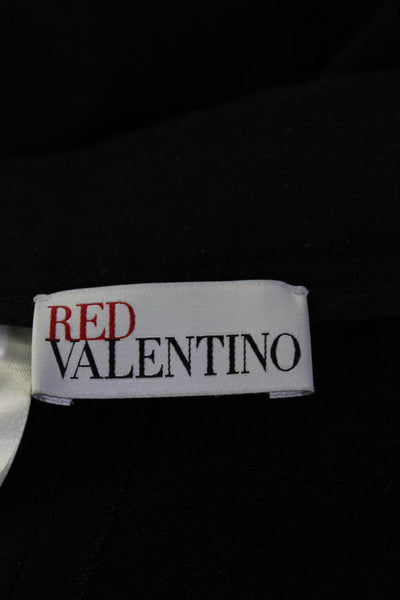 RED Valentino Womens Bow Waist Knee Length A Line Skirt Black Size EUR 46