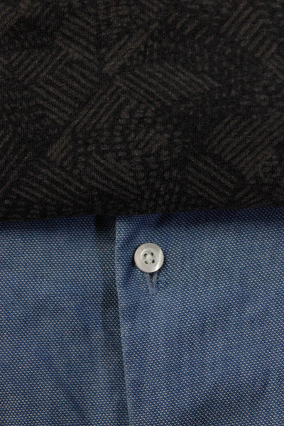 Billy Reid Men's Crewneck Short Sleeves Pocket T-Shirt Black Size M Lot 2