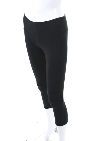 Lululemon Womens Active Low-Rise Mid-Length Compression Capri Leggings Black 4