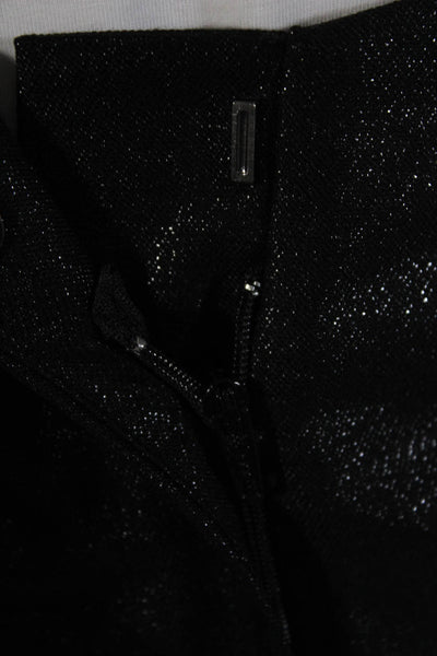 Robert Rodriguez Womens Black Wool High Rise Zip Front Midi Pencil Skirt Size 0