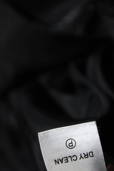 Robert Rodriguez Womens Black Wool High Rise Zip Front Midi Pencil Skirt Size 0