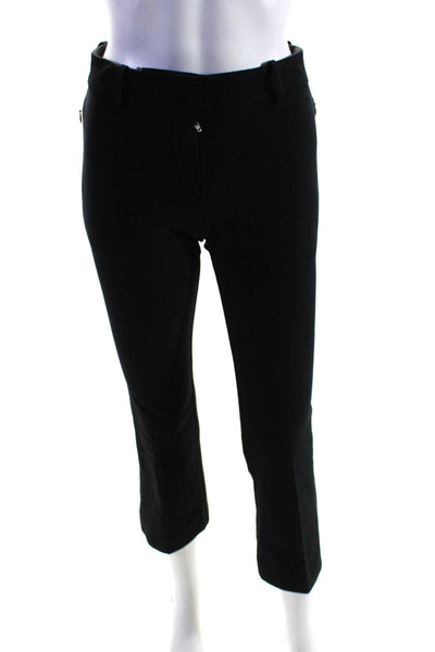 Derek Lam 10 Crosby Women's Straight Leg Pleated Dress Pants Black Size 0