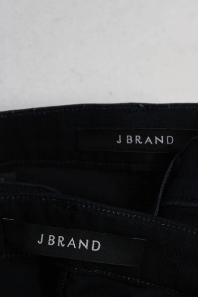 J Brand Womens Button Closure Mid-Rise Super Skinny Jeans Navy Size 29 Lot 2