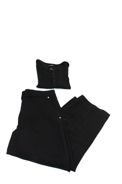 J Crew Michael Michael Kors Women's Dress Pants Henley Tee Black Size 14 L Lot 2