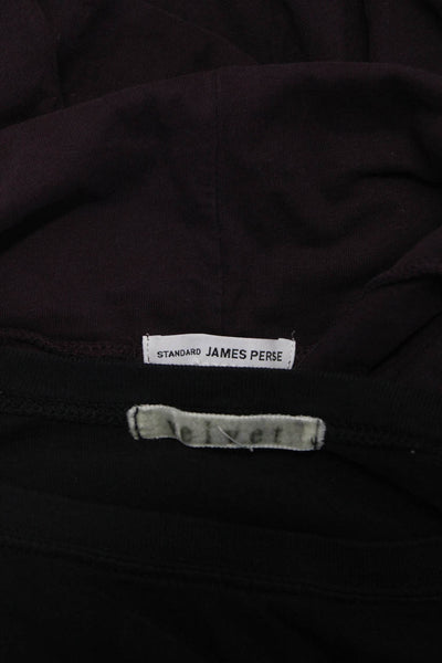 Velvet Standard James Perse Womens Tee Shirts Black Purple Size Medium 1 Lot 2