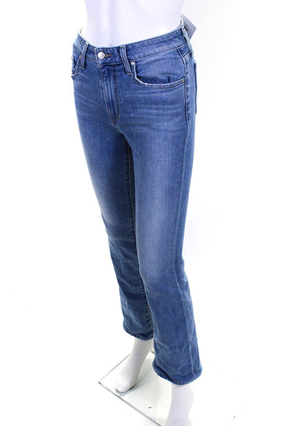 Joe's Women's High Rise Medium Wash Straight Leg Jeans Blue Size 25